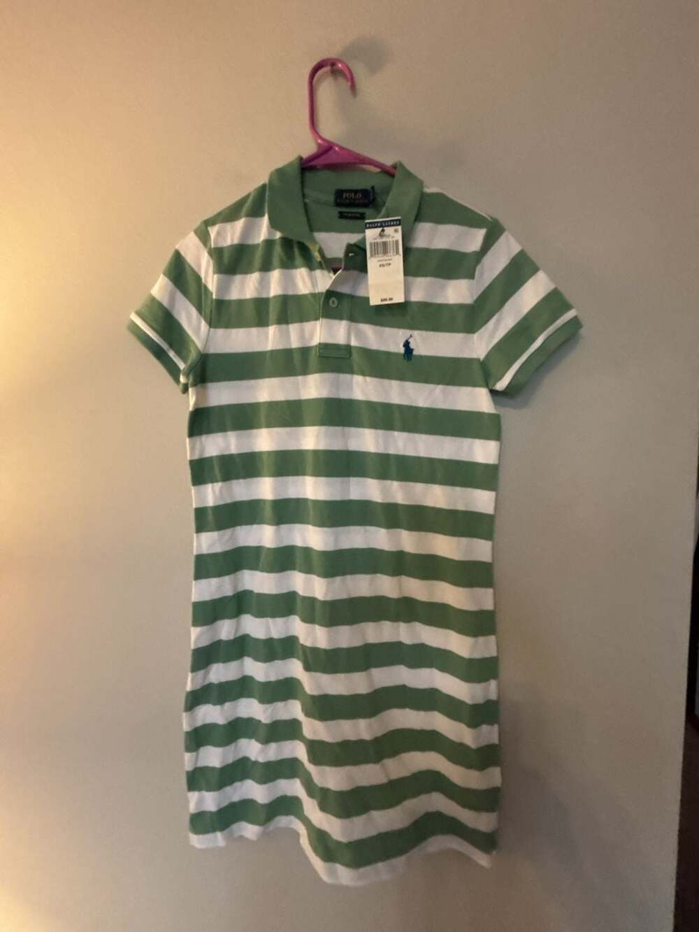 Polo Ralph Lauren The Mesh Mini Striped Polo Dress